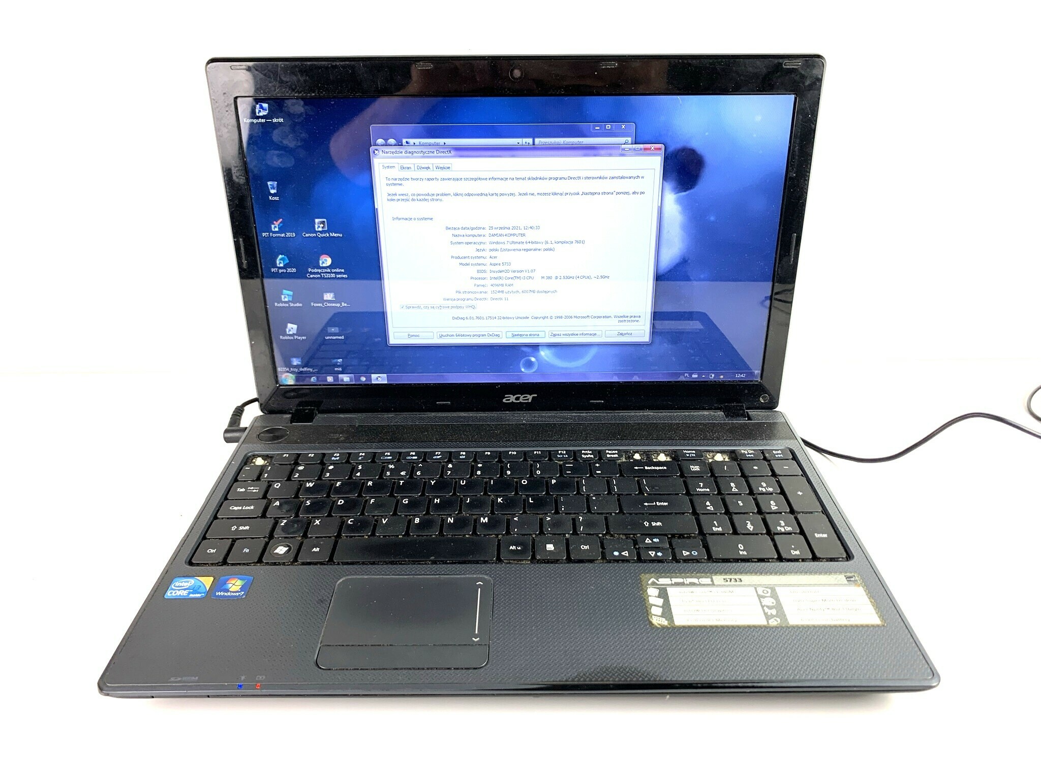 laptop-acer-aspire-5733-4gb-ram-i3-m380-80gb-hdd-odrowazow-71-gliwice