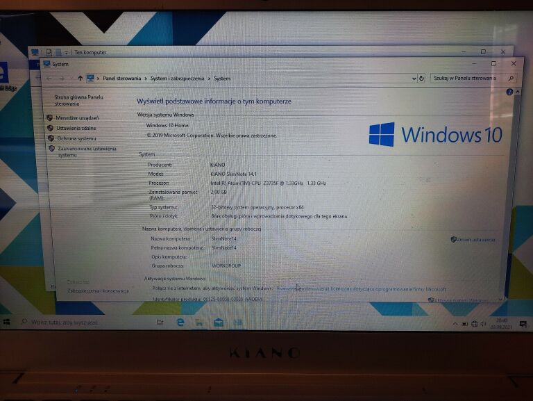 LAPTOP KIANO SLIMNOTE 14.1. POLECAM