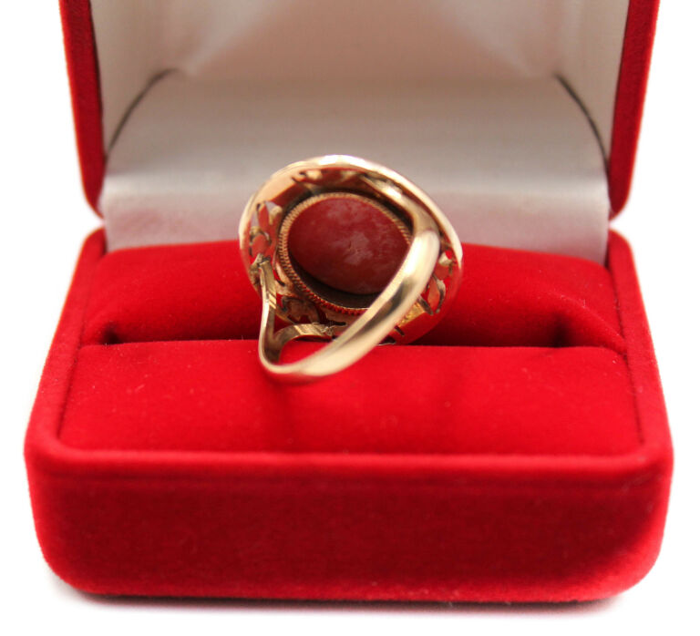 piekny-zloty-pierscionek-z-koralem-585-670g-r-12-rodzaj-wyrob-jubilerski