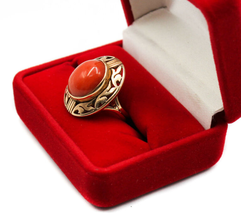 piekny-zloty-pierscionek-z-koralem-585-670g-r-12-grochowska-173-warszawa