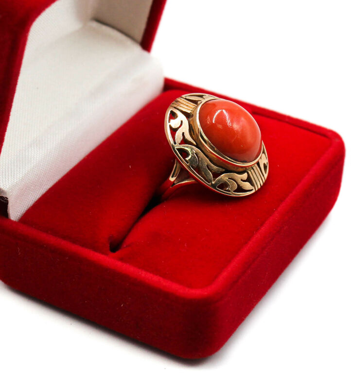 piekny-zloty-pierscionek-z-koralem-585-670g-r-12-marka-inna-marka