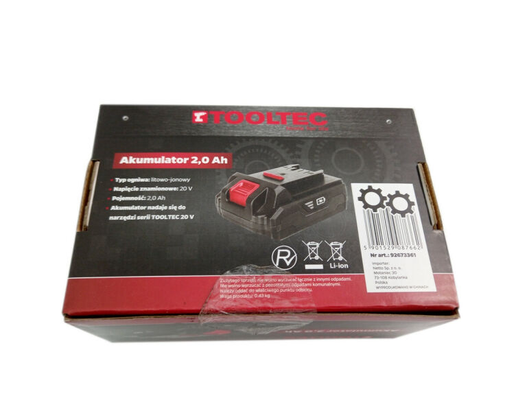 AKUMULATOR TOOLTEC 2,0 AH 92673361
