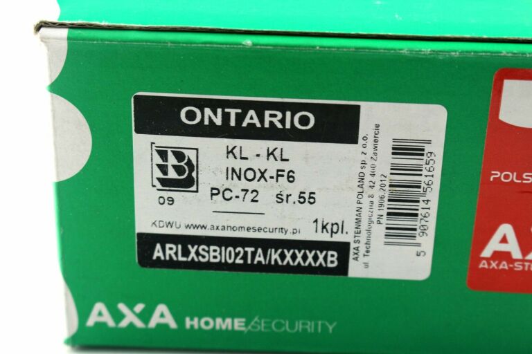 AXA KLAMKA ZEWNĘTRZNA ONTARIO 72MM ŚR 55 KOMPLET