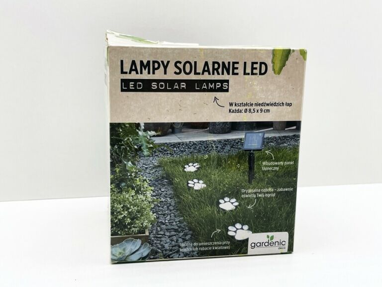 LAMPY SOLARNE LED GARENIC PSIE ŁAPY