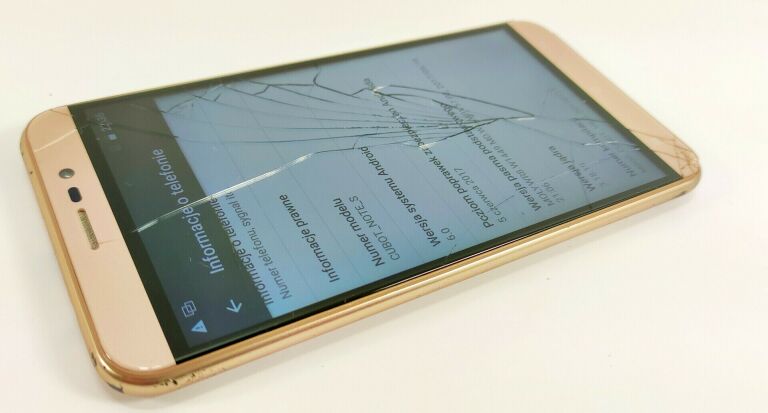 CUBOT NOTE S GOLD PĘKNIĘTY USZKODZONY DOTYK