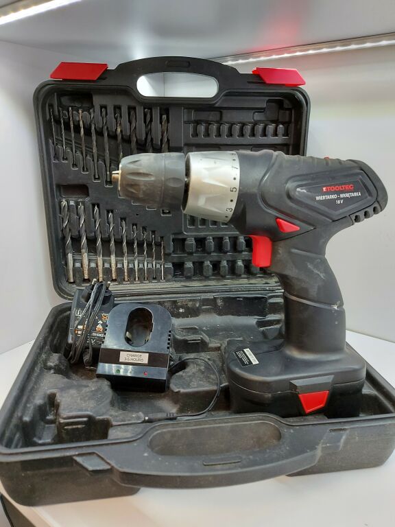 WKRĘTARKA TOOLTEC 18V BRAK ORYGINALNEJ ŁADOWARKI