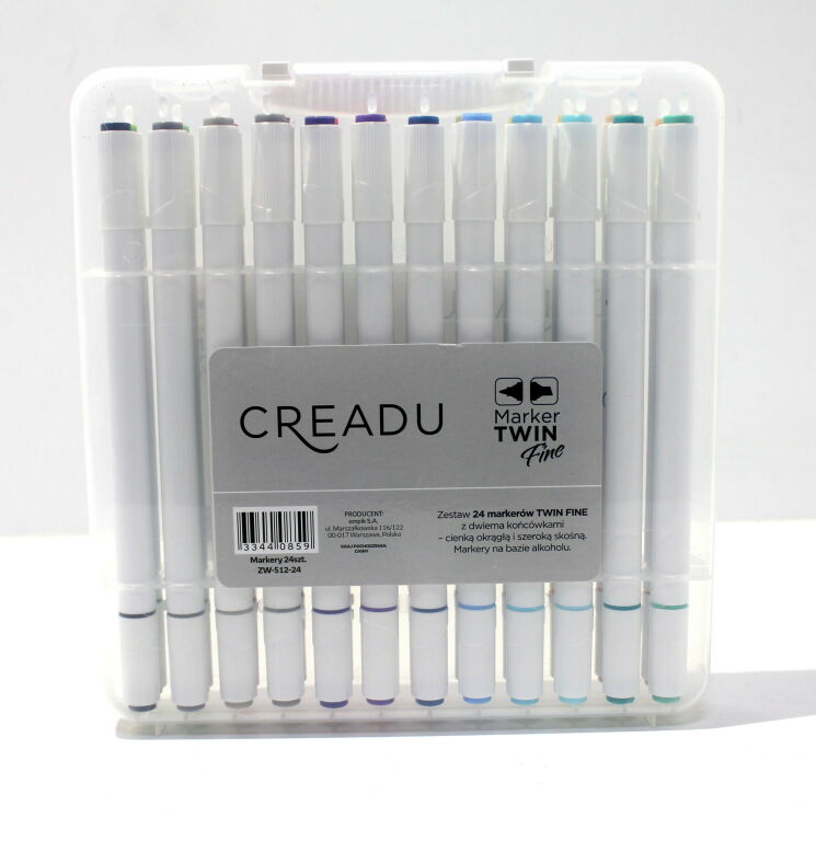 MARKERY CREADU TWIN FINE 24 KOLORY ZW-512-24