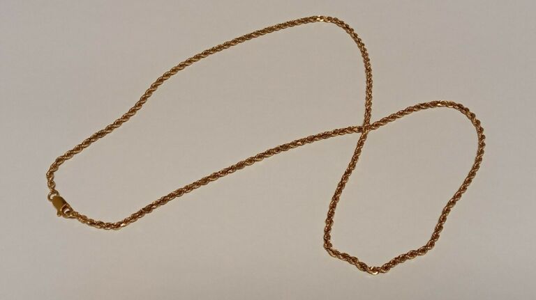 ZŁOTY ŁAŃCUSZEK 18K 750 53CM 10,98G