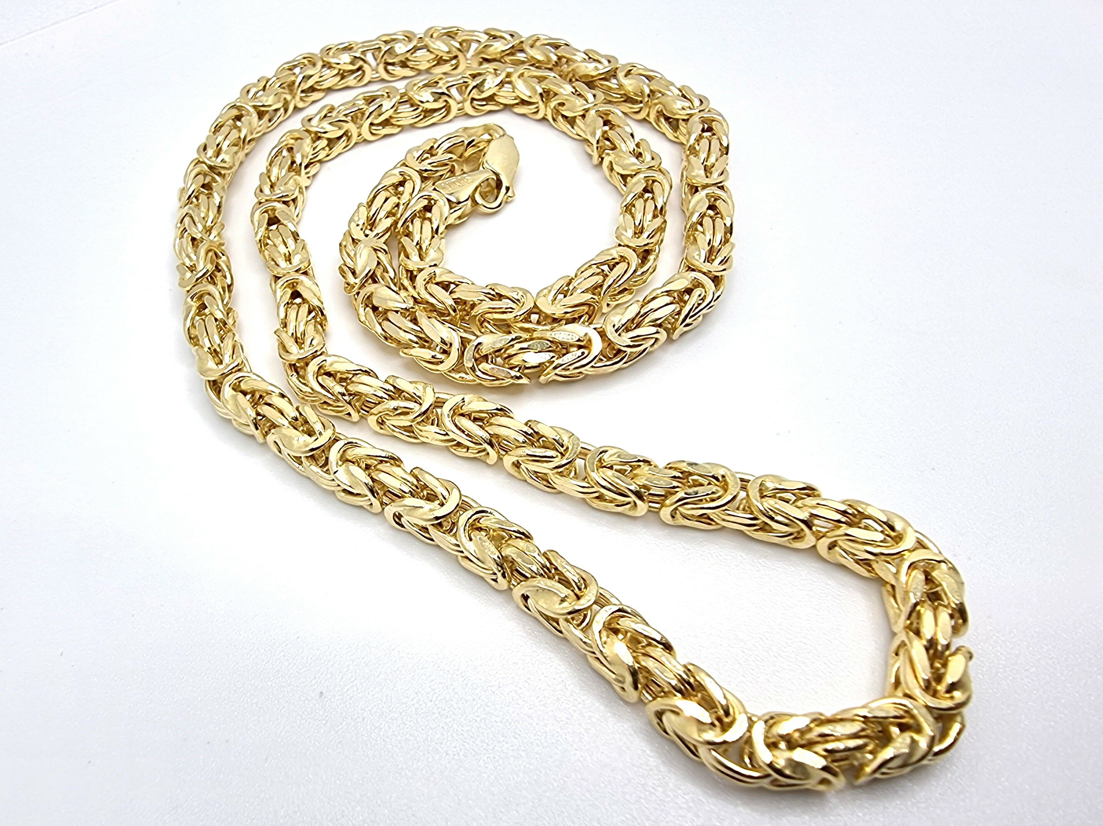 zloty-lancuszek-splot-krolewski-585-55cm-3136g-splot-krolewski-bizantyjski