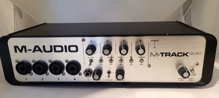 INTERFEJS M-AUDIO M-TRACK QUAD KOMPLET OPIS!!
