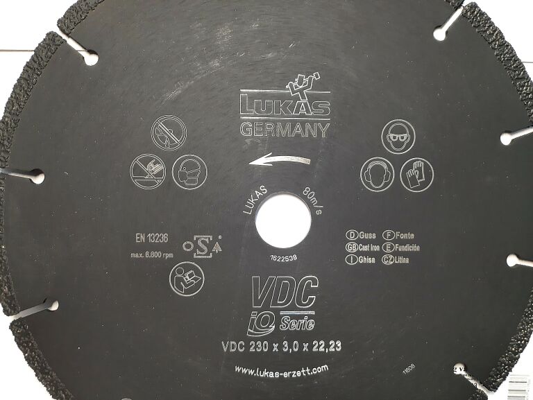 TARCZA LUKAS DIAMENTOWA VDC 230030 230MM
