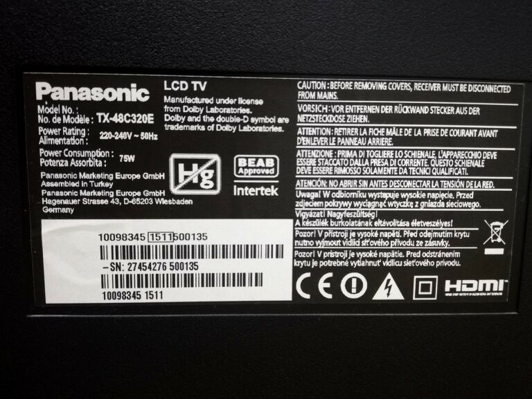 TELEWIZOR PANASONIC VIERA TX-48C320E