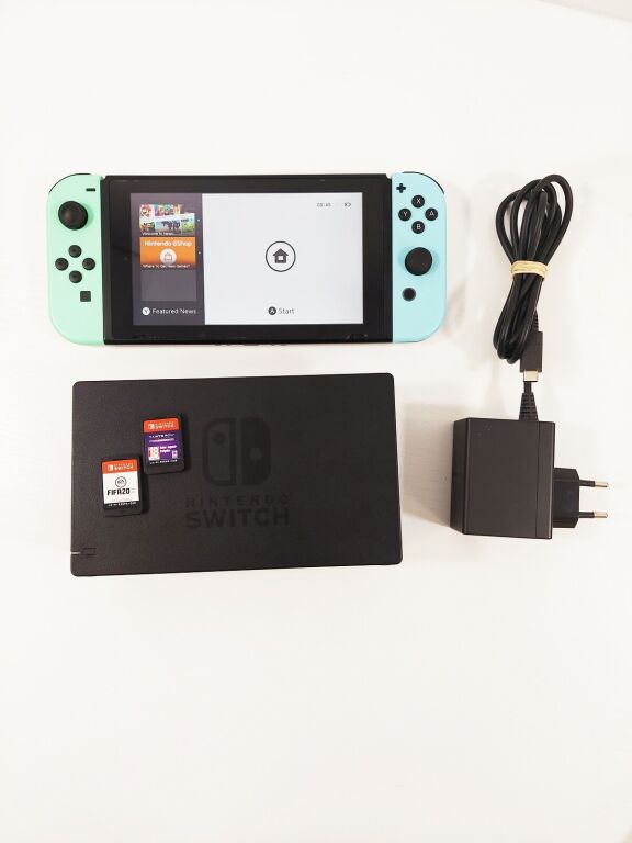 KONSOLA NINTENDO SWITCH + 2 GRY + ZAS