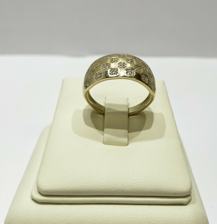 ZŁOTY PIERŚCIONEK Z CYRKONIAMII 6,48G 585