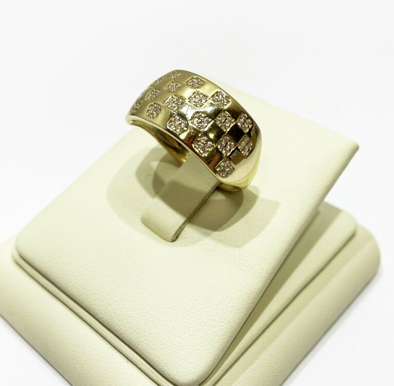 ZŁOTY PIERŚCIONEK Z CYRKONIAMII 6,48G 585