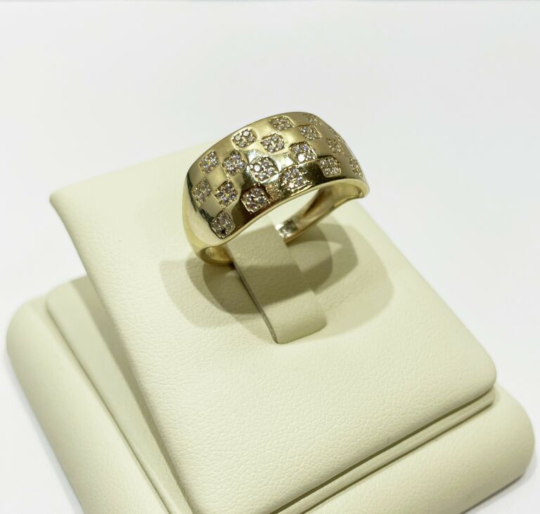 ZŁOTY PIERŚCIONEK Z CYRKONIAMII 6,48G 585