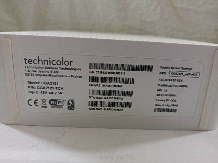 RUTER TECHNICOLOR CGA2121
