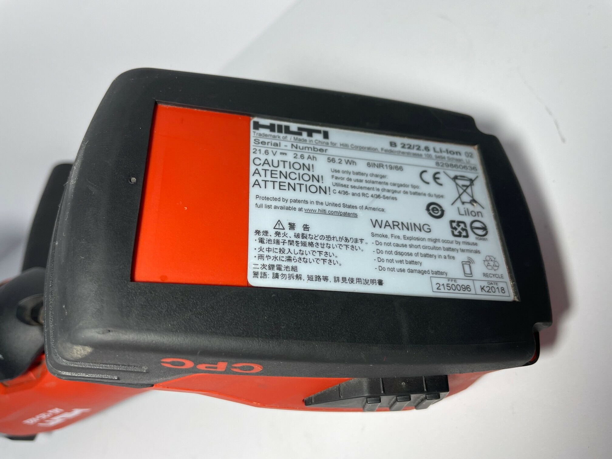 Interrupteur De Déclenchement HILTI AG 125-A22 / AG 500-A22 - Pièce Originale #2110023 - Neuf Sous Emballage