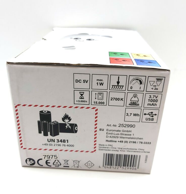 OBI LAMPKA LED NOCNA KITTEN2 RGB 14,5 CM 6527386