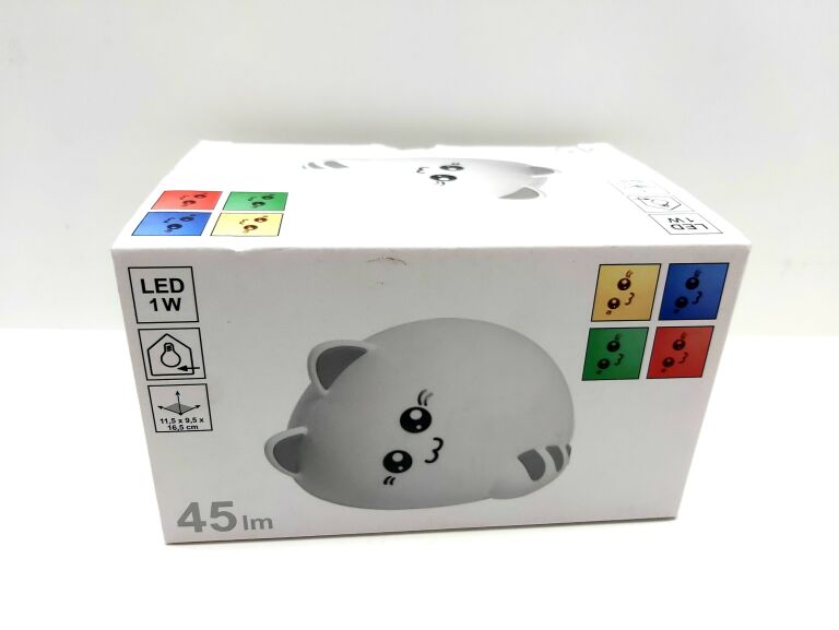 OBI LAMPKA LED NOCNA KITTEN2 RGB 14,5 CM 6527386