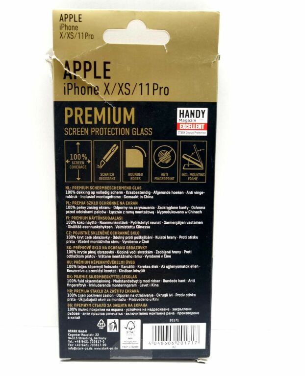 SZKŁO HARTOWANE STARK APPLE IPHONE X/XS/11 PRO