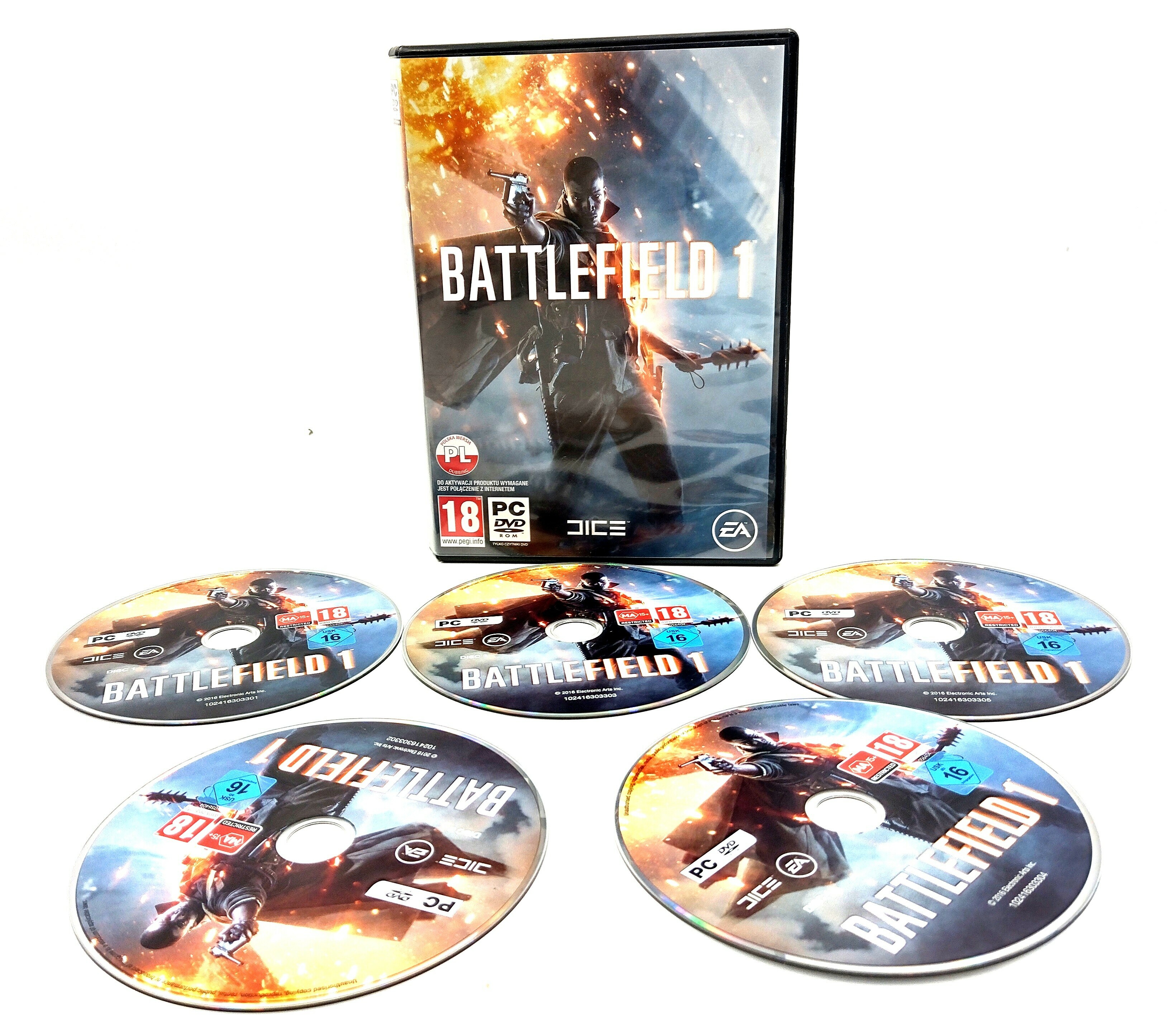 gra-pc-battlefield-1-wersja-pudelkowa-5x-dvd-obroncow-wybrzeza-2a-gdansk