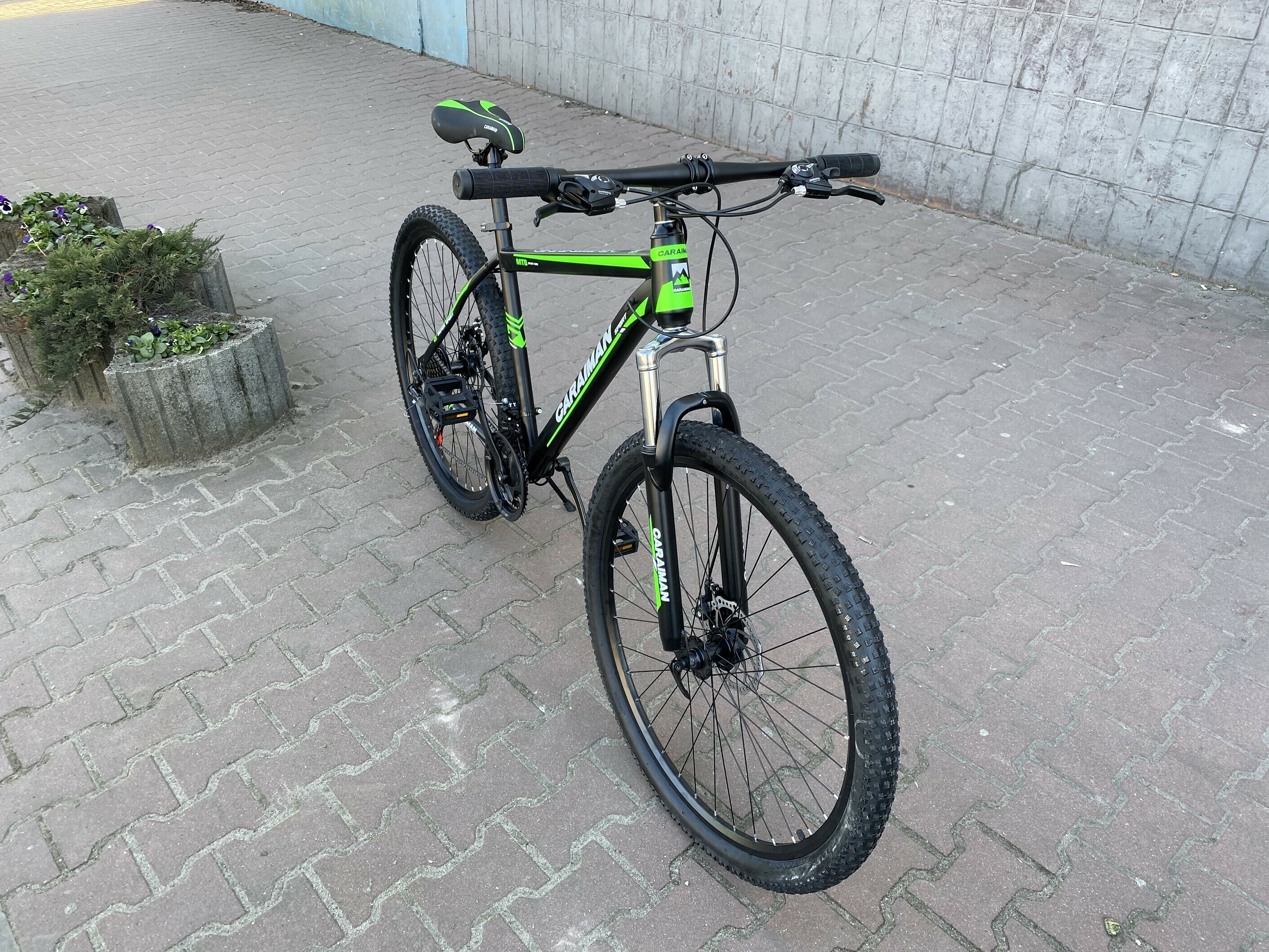 rower-caraiman-29-cali-stalowy-zielony-stan-uzywany