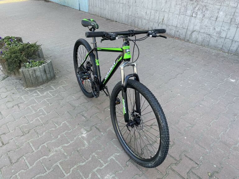 rower-caraiman-29-cali-stalowy-zielony-stan-uzywany