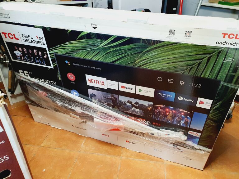 TELEWIZOR TCL 55P615 55 CALI KOMPLET USZKODZONY