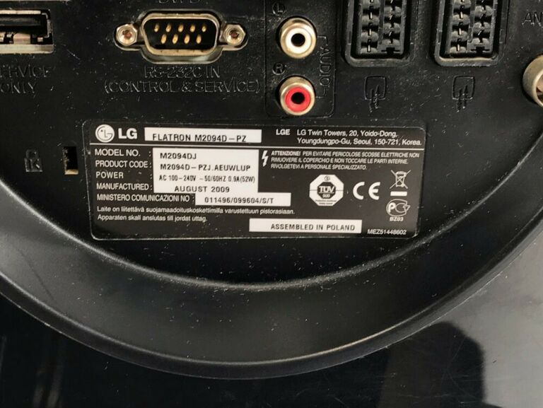 2W1 MONITOR TV LG FLATRON M2094D