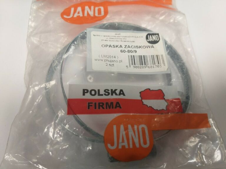 OPASKA ZACISKOWA 60 - 80 / 9 NIERDZEWNA