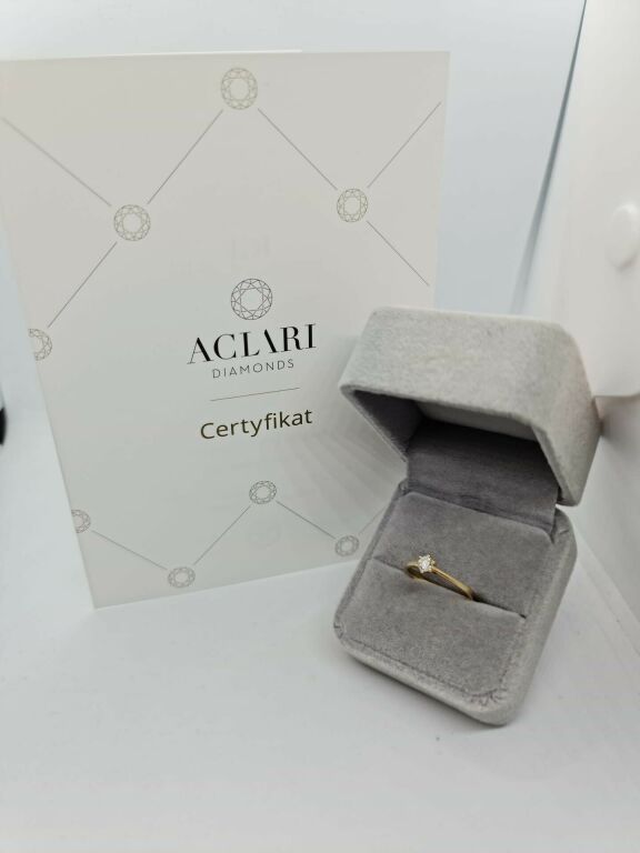 PIERŚCIONEK Z DIAMENTEM ACLARI DIAMONDS 585 14K