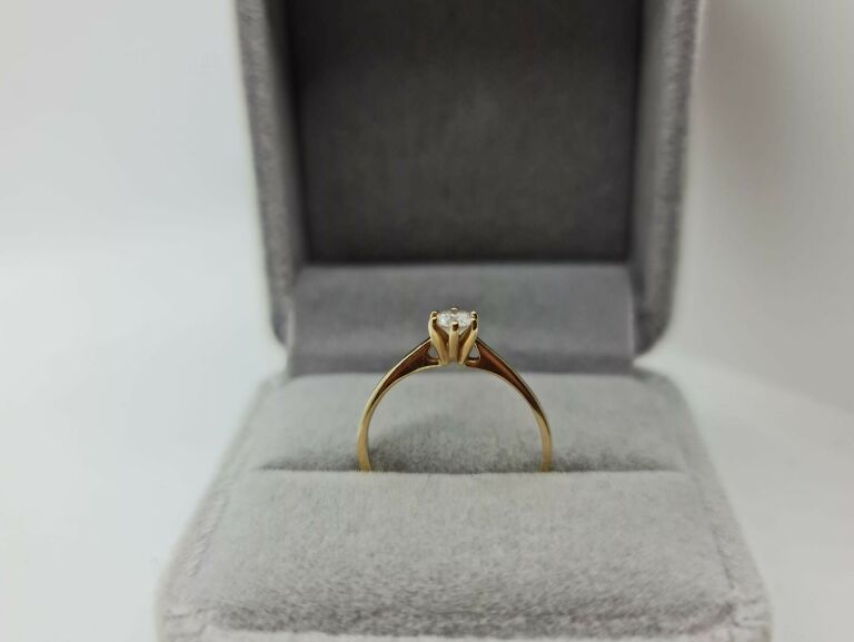 PIERŚCIONEK Z DIAMENTEM ACLARI DIAMONDS 585 14K