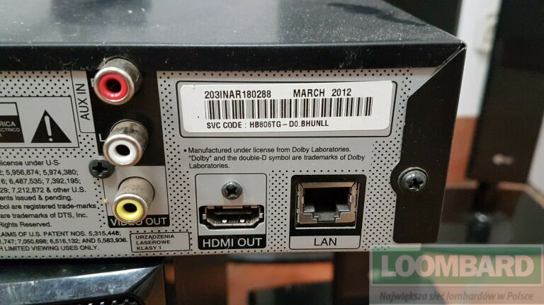 KINO DOMOWE LG HX806TG