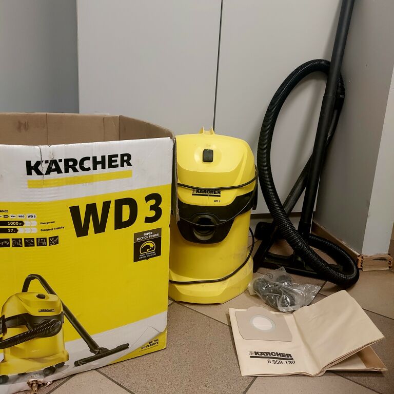 ODKURZACZ KARCHER WD 3 1.629-821.0 1000W 17L