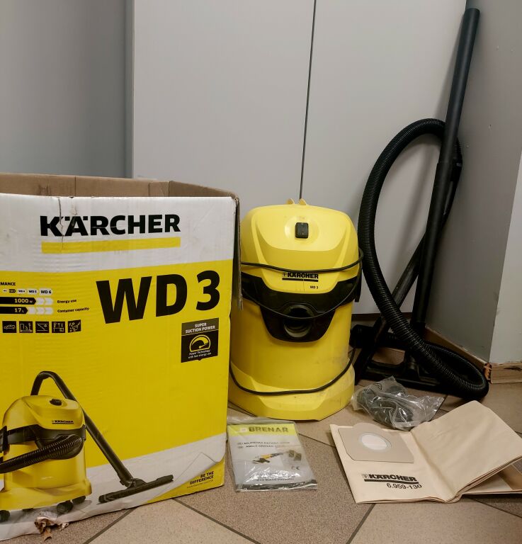 ODKURZACZ KARCHER WD 3 1.629-821.0 1000W 17L
