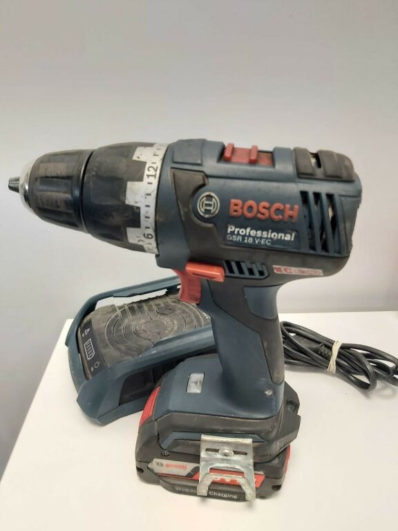 WKRĘTARKA BOSCH GSR 18V-EC + ŁADOWARKA