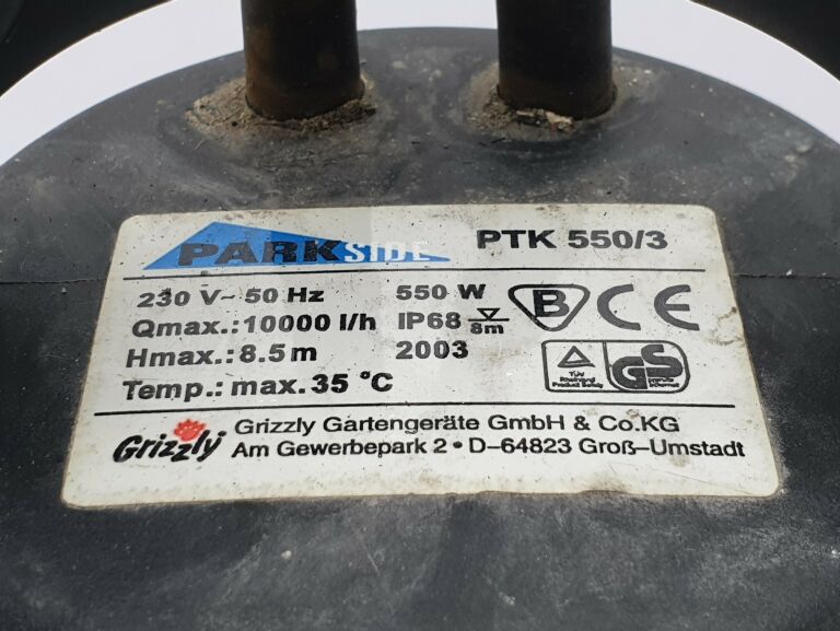 POMPA DO WODY PARKSIDE PTK 550/3