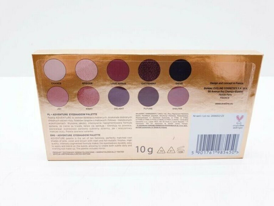 paleta-cieni-eveline-adventure-stan-uzywany