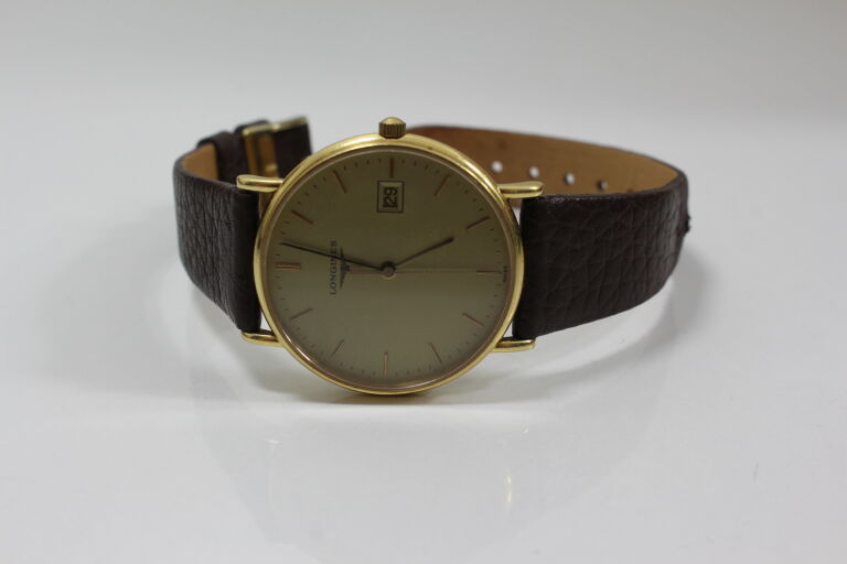 ZŁOTY ZEGAREK LONGINES PRESENCE L4.743.6 18K 34MM