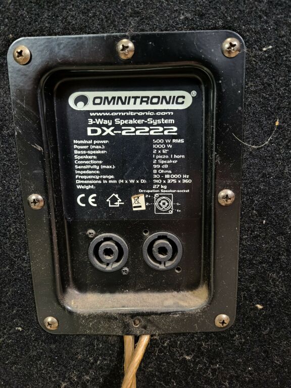 KOLUMNY OMNITRONIC DX 2222