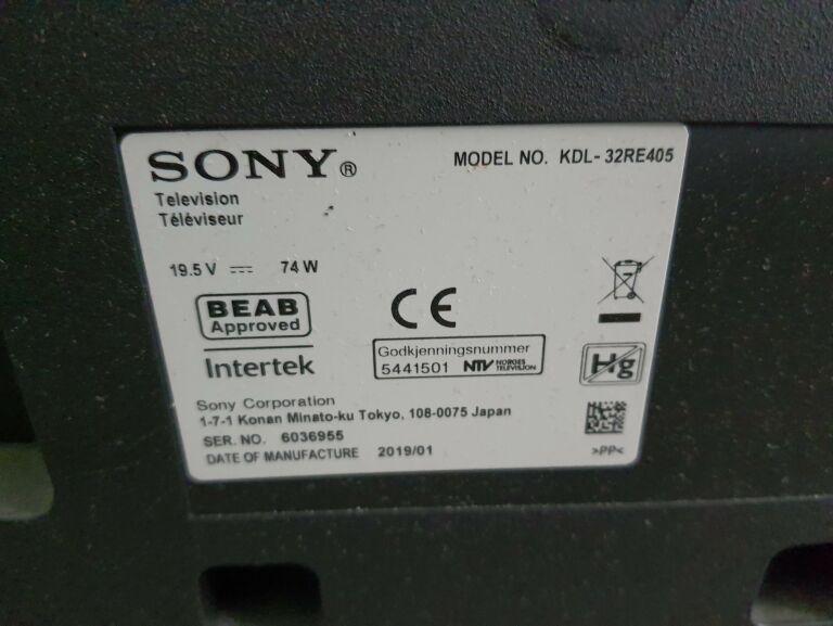TELEWIZOR SONY BRAVIA KDL-32RE405 PILOT