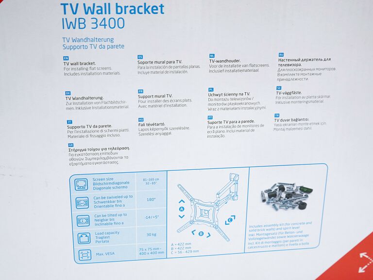 UCHWYT DO TV - ISY IWB 3400 - 35-65 CALI
