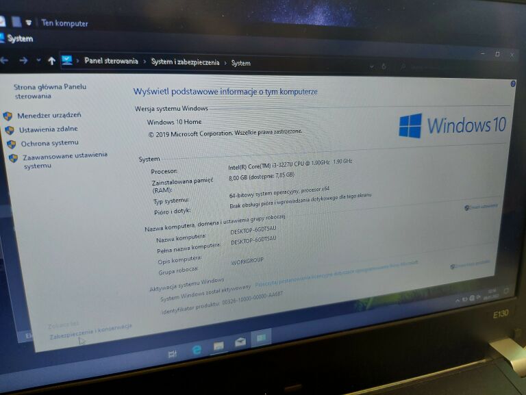 LAPTOP LENOVO THINKPAD EDGE E130 I3-3217U/8GB/1TB