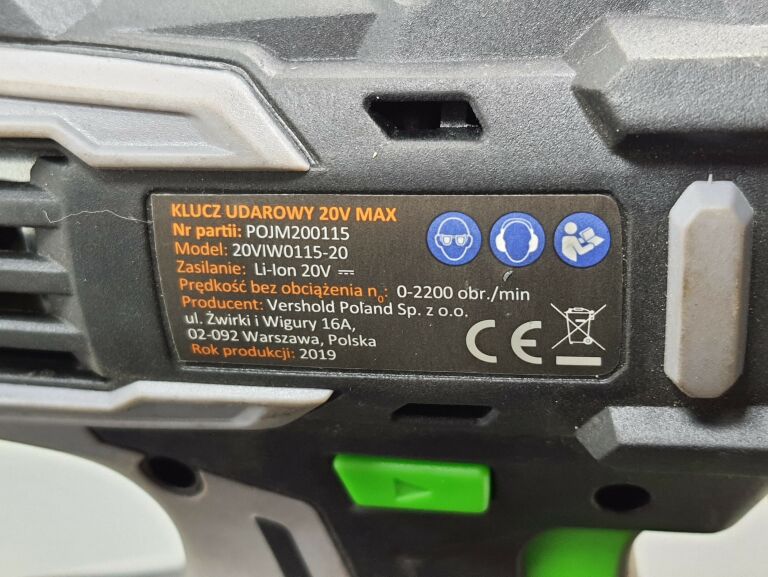 KLUCZ UDAROWY 20V MAX NITEO TOOLS WALIZKA