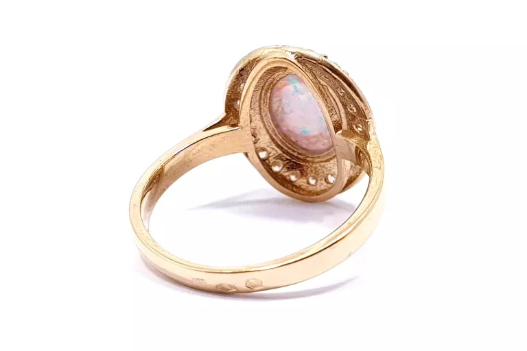 zloty-pierscionek-opal-cyrkonie-r19-stan-powystawowy
