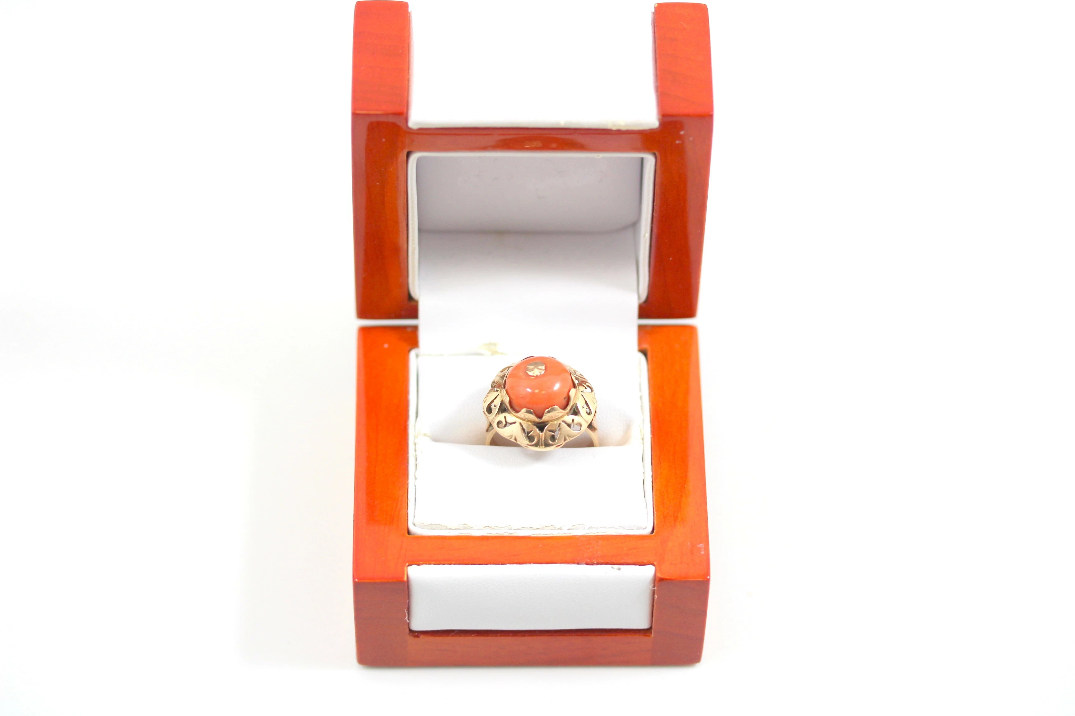 zloty-pierscionek-z-koralem-pr-585-r-14-773g-marszalkowska-60-warszawa