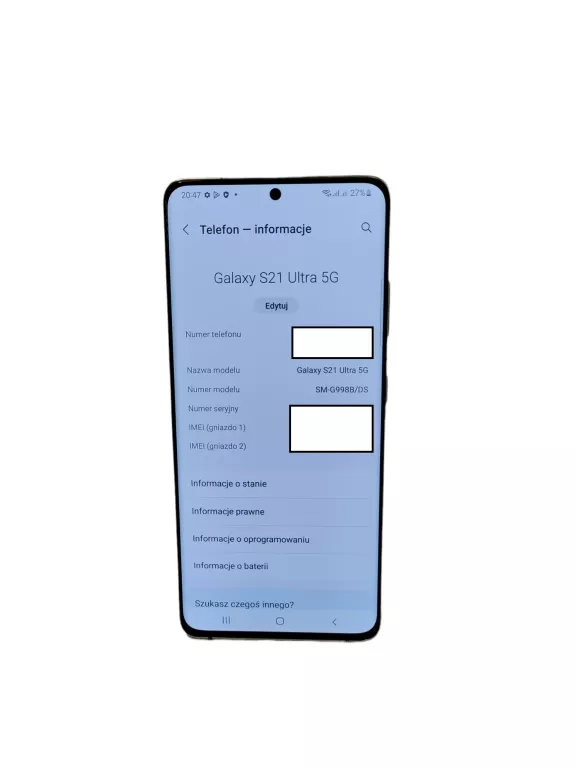 TELEFON SAMSUNG GALAXY S21 ULTRA 5G OKAZJA!