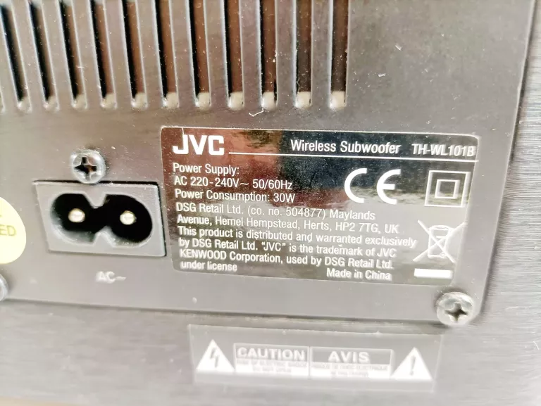 JVC SUBWOOFER 2.1 TH-WL101 50/60HB 30W