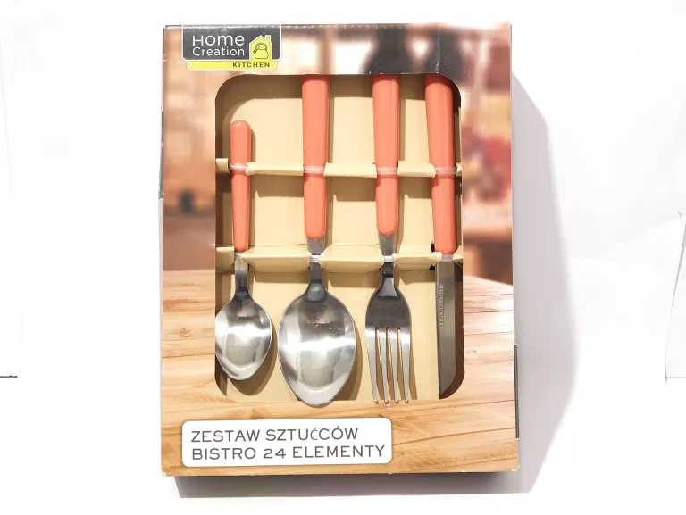 HOME CREATION ZESTAW SZTUĆCÓW 24 EL CZERWONE